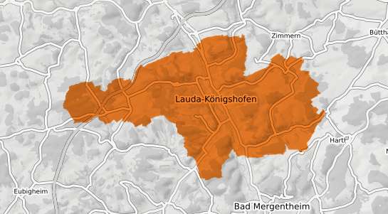 Mietspiegelkarte Lauda-K&ouml;nigshofen